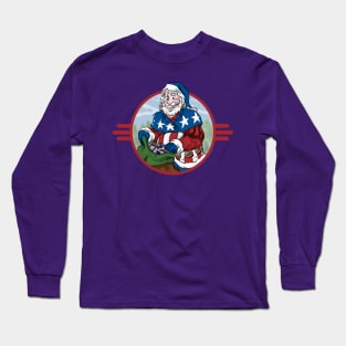 Patriotic Santa Long Sleeve T-Shirt